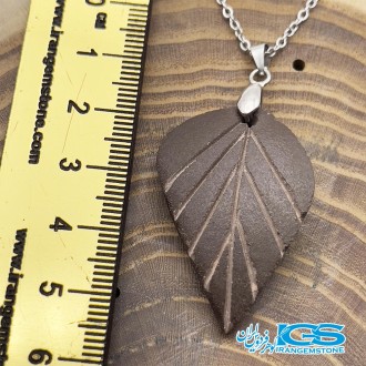 گردنبند انرژی اسکالر سلنیوم طرح برگ بدون بندSelenium