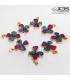 آویز راف کریستال کوارتز طرح گل Crystal Quartz