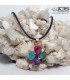 آویز راف کریستال کوارتز طرح گل Crystal Quartz