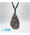 گردنبند سنگ آزوریت  راف بدون زنجیری Azurite stone