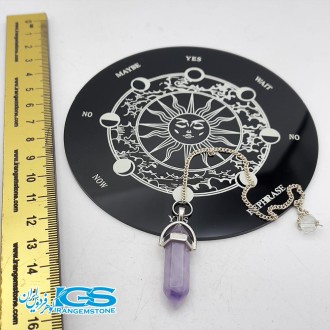 میز آونگ بله و خیر با شاقول کریستال آمیتیست