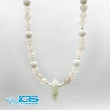 گردنبند سنگ کریستال کوارتز (درنجف) بدون زنجیر Quartz