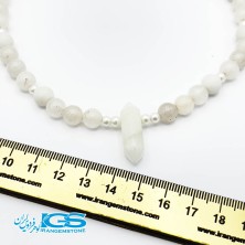 گردنبند سنگ کریستال کوارتز (درنجف) بدون زنجیر Quartz