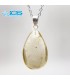 گردنبند سنگ طلایی کوارتز روتایل بدون بند rutile quartz