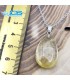 گردنبند سنگ طلایی کوارتز روتایل بدون بند rutile quartz