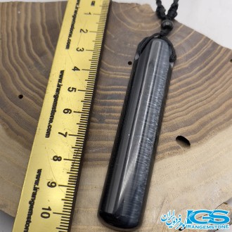 گردنبند سنگ چشم گربه با بند Cat Eye