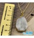 گردنبند سنگ کریستال کوارتز درنجف طبیعی