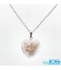 گردنبند سنگ قلب آمیتیست بدون زنجیر
