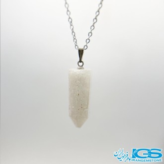 گردنبند منشور  سنگ کریستال کوارتز (درنجف)بدون بند