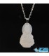 گردنبند سنگ عقیق سفید چین بدون زنجیر