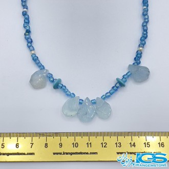 سنگ آکوامارین و سنگ کریستال کوارتز