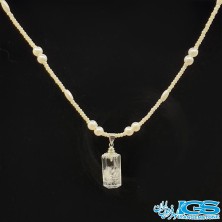 گردنبند سنگ کریستال کوارتز (درنجف)