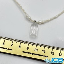 گردنبند سنگ کریستال کوارتز (درنجف)
