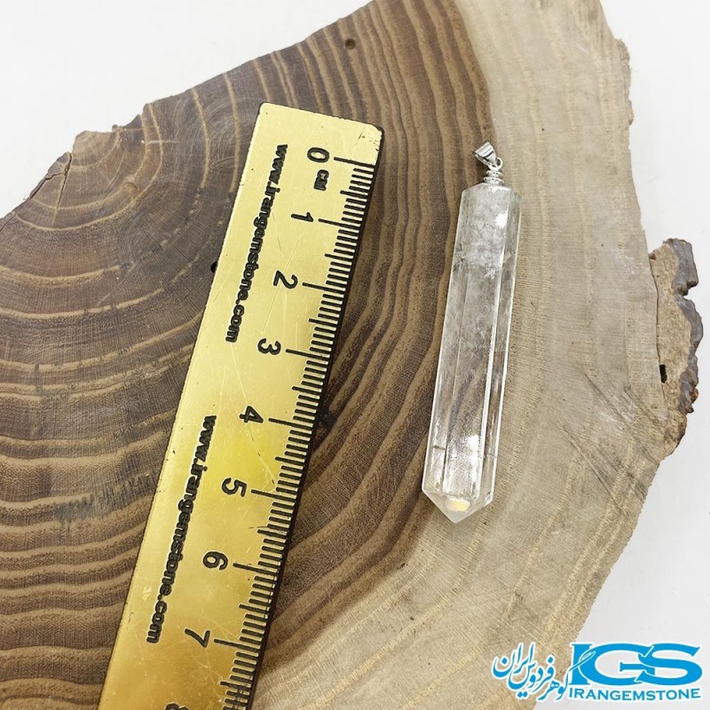 گردنبند سنگ کریستال کوارتز (درنجف)