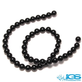 ریسه سنگ اونیکس عقیق سیاه