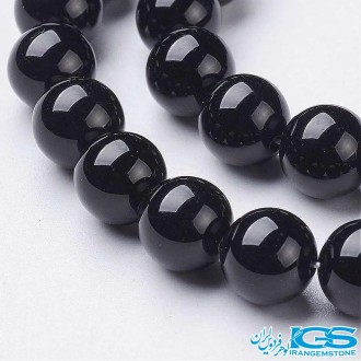 ریسه سنگ اونیکس عقیق سیاه