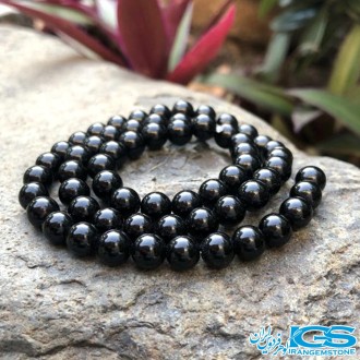 ریسه سنگ اونیکس عقیق سیاه