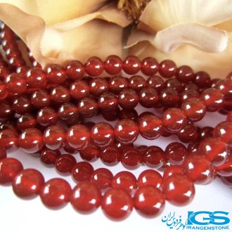 ریسه سنگ عقیق کارنلین سایز 8