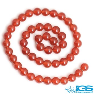 ریسه سنگ عقیق کارنلین سایز 8