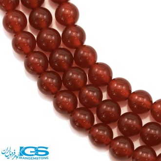 ریسه سنگ عقیق کارنلین سایز 8