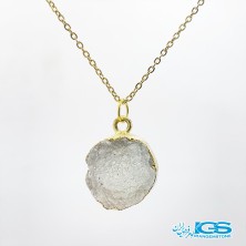 گردنبند سنگ راف کریستال کوارتز