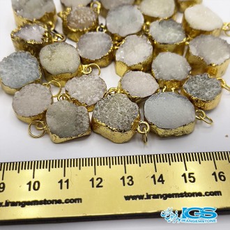 گردنبند سنگ راف کریستال کوارتز