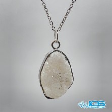 گردنبند سنگ راف کریستال کوارتز