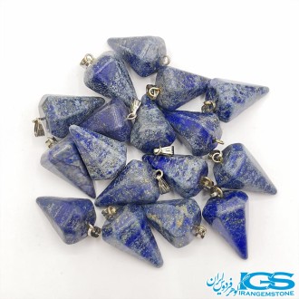 گردنبند  پاندول سنگ  لاجورد بدون بند