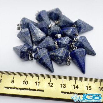 گردنبند  پاندول سنگ  لاجورد بدون بند