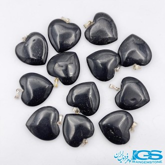 گردنبندسنگ بلک ابسیدیان قلب