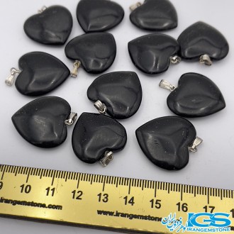 گردنبندسنگ بلک ابسیدیان قلب