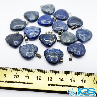 گردنبندسنگ  لاجورد قلب بدون بند