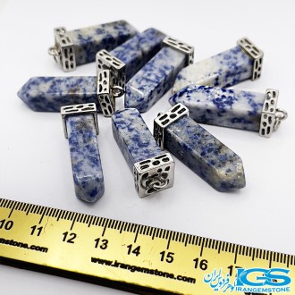 گردنبند سنگ سودالیت  منشور بدون زنجیر