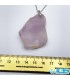 گردنبند سنگ فلوریت بنفش بدون زنجیر