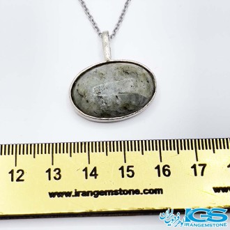 گردنبند سنگ لابرادوریت بدون زنجیر