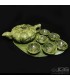 ست قوری و فنجون سنگ یشم (جید) stone jade