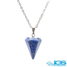 گردنبند  پاندول سنگ  لاجورد بدون بند