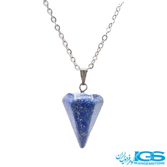 گردنبند  پاندول سنگ  لاجورد بدون بند
