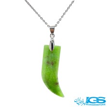 گردنبند سنگ یشم خونی بدون زنجیر