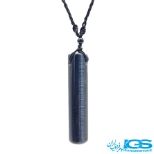 گردنبند سنگ چشم گربه با بند
