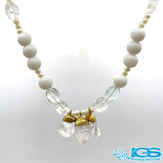 گردنبند سنگ  کریستال کوارتز