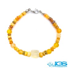 دستبند سنگ اوپالین و سنگ سیترین