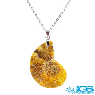 گردنبند آمونیت دفع انرژی منفی  بدون زنجیر