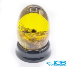 سنگ کهربا زنبور دار دکوری کلکسیونی رومیزی