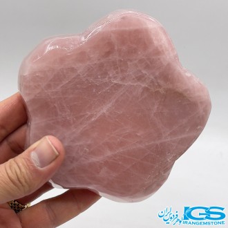 سنگ رزکوارتز  طرح گل کلکسیونی