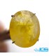 نگین سنگ یاقوت زرد برمه تراش جواهری