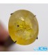 نگین سنگ یاقوت زرد برمه تراش جواهری