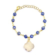 دستبند سنگ کریستال کوارتز