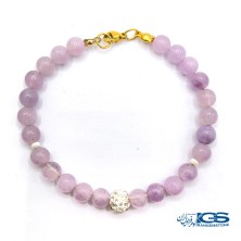 دستبند سنگ آمیتیست سواراسکی