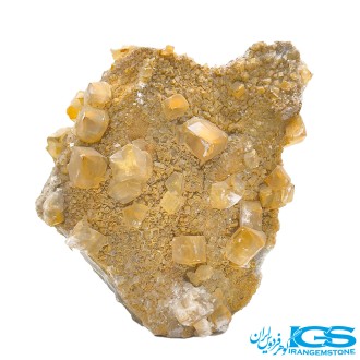 سنگ فلوریت زرد راف  بلور کلکسیونی